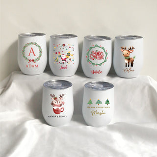 Customised Personalised Gift Tumbler for Christmas