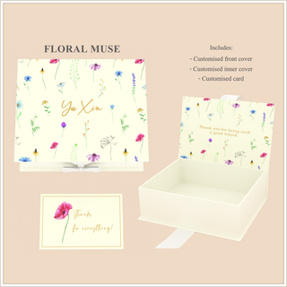 Personalised Keepsake Gift Box with Card - Floral Muse
