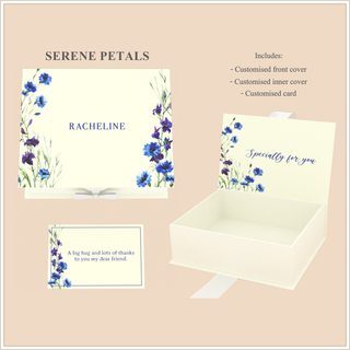 Personalised Keepsake Gift Box with Card - Serene Petals