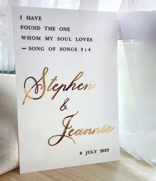 3D Welcome Wedding Sign For Special Events