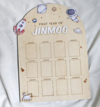 Personalised Baby Milestone Board- Astronaut