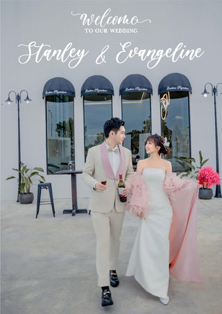 Photo Print Wedding Sign in Acrylic