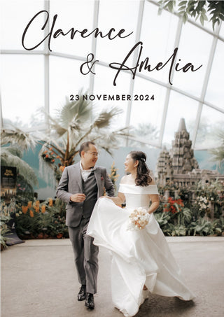 Photo Print Wedding Sign in Acrylic