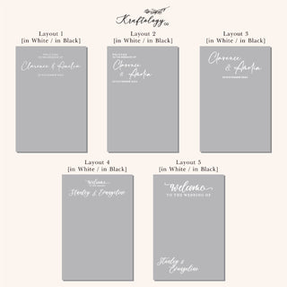 Photo Print Wedding Sign in Acrylic