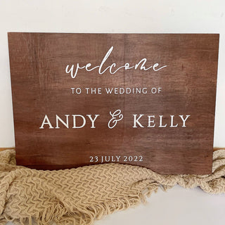 Wooden Wedding Signage For Special Events