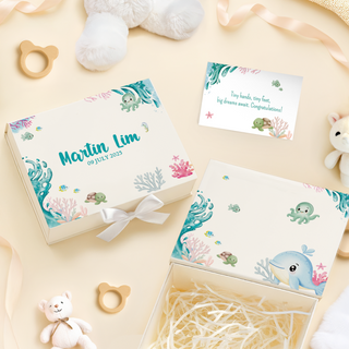 Personalised Keepsake Baby Gift Box with Card - BY10