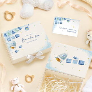 Personalised Keepsake Baby Gift Box with Card - BY11