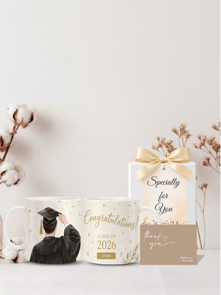 Customised Wrapped Graduation Day Mug - Congrats Class '26