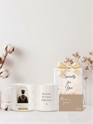 Customised Wrapped Graduation Day Mug - Big Dreams Mug Boy