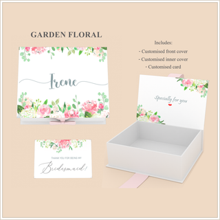Personalised Keepsake Gift Box with Card - Garden Floral