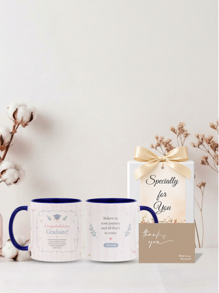 Customised Wrapped Graduation Day Mug - Believe your journey
