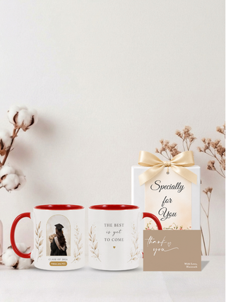 Customised Wrapped Graduation Day Mug - Girl Back Graduate