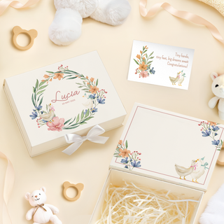 Personalised Keepsake Baby Gift Box with Card - BY4