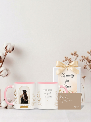 Customised Wrapped Graduation Day Mug - Girl Back Graduate