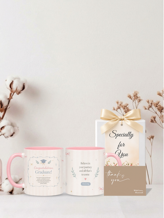 Customised Wrapped Graduation Day Mug - Believe your journey