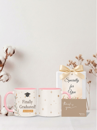 Customised Wrapped Graduation Day Mug - Finally Graduated
