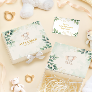 Personalised Keepsake Baby Gift Box with Card - BY5