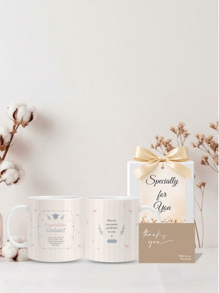 Customised Wrapped Graduation Day Mug - Believe your journey