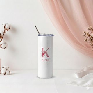 Personalised Graphic Kyra Slim Insulated Tumbler - Rosegold Name