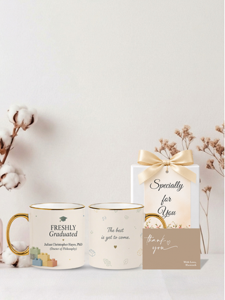 Customised Wrapped Graduation Day Mug - Freshly Graduate