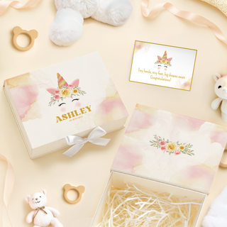 Personalised Keepsake Baby Gift Box with Card - BY6