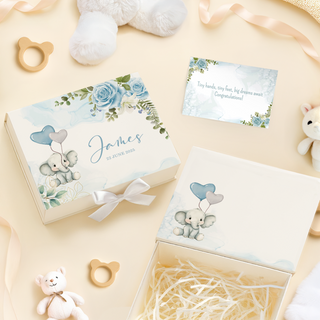 Personalised Keepsake Baby Gift Box with Card - BY7