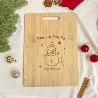 Customised Gift Engraved Chopping Cutting Board for Christmas Xmas Gift