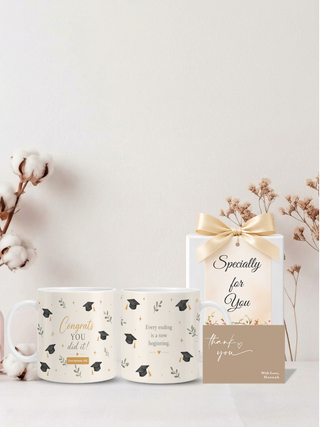 Customised Wrapped Graduation Day Mug - You Did It!