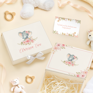 Personalised Keepsake Baby Gift Box with Card - BY9