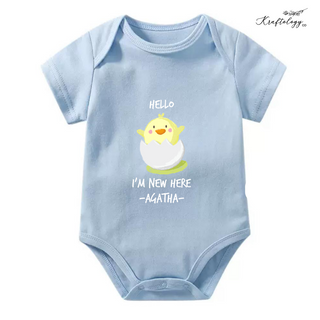 Customised Baby Bodysuit- Happy New Chicken