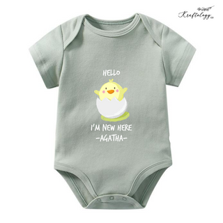 Customised Baby Bodysuit- Happy New Chicken