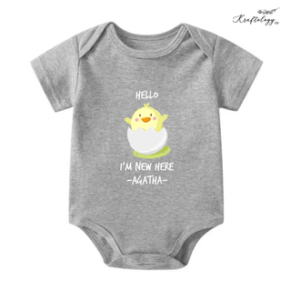 Customised Baby Bodysuit- Happy New Chicken