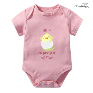 Customised Baby Bodysuit- Happy New Chicken