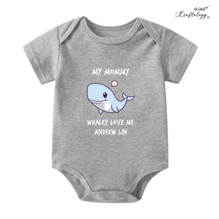 Customised Baby Bodysuit- Baby Whale