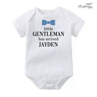 Customised Baby Bodysuit- Little Gentleman/Woman