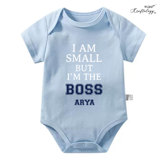 Customised Baby Bodysuit- Small Boss