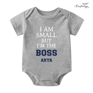 Customised Baby Bodysuit- Small Boss