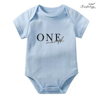 Customised Baby Bodysuit- Monthly