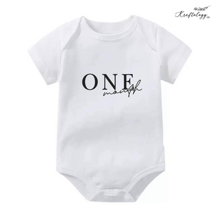 Customised Baby Bodysuit- Monthly
