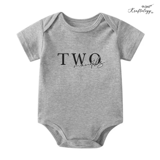 Customised Baby Bodysuit- Monthly