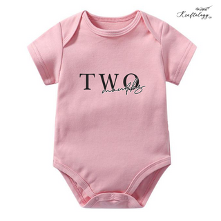 Customised Baby Bodysuit- Monthly