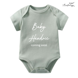 Customised Baby Bodysuit- Baby Coming Soon