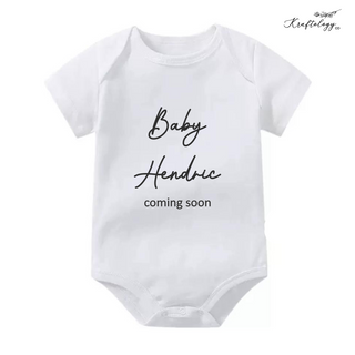 Customised Baby Bodysuit- Baby Coming Soon