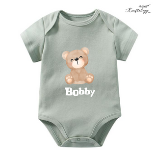 Customised Baby Bodysuit- Smiling Bear