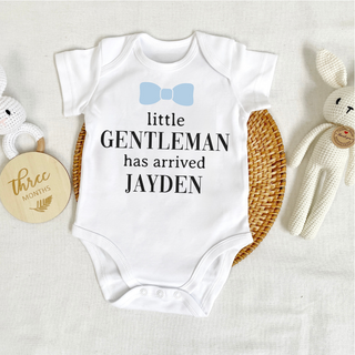 Customised Baby Bodysuit- Little Gentleman/Woman