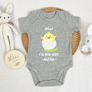 Customised Baby Bodysuit- Happy New Chicken