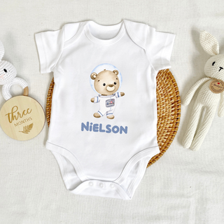 Customised Baby Bodysuit- Astronaut Bear