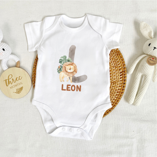 Customised Baby Bodysuit- Lion