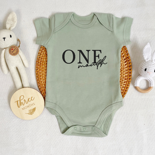 Customised Baby Bodysuit- Monthly