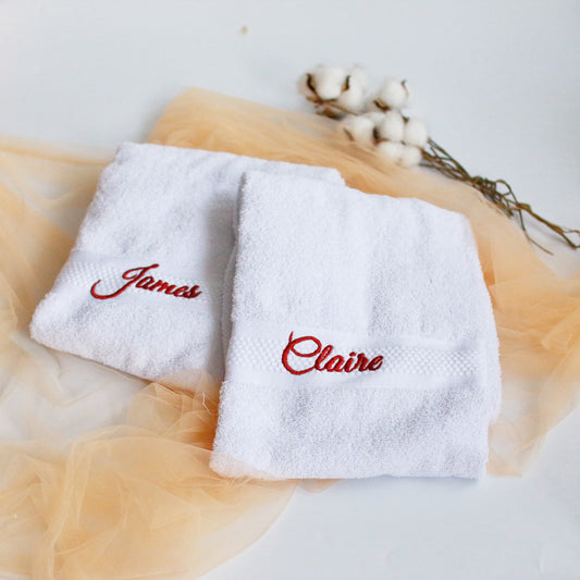 Embroidery Bath Towel (Personalised)